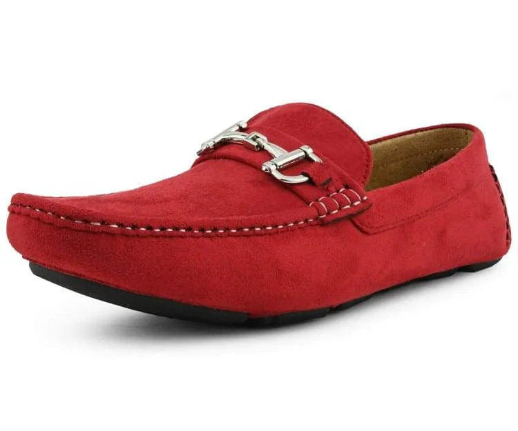 Suede men's loafers for a soft and luxurious feelWalken Red