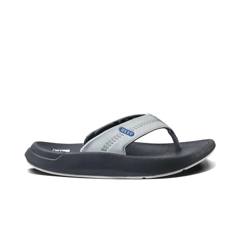 Men's sandals with a toe post designReef Men's Swellsole Cruiser - Grey/Light Grey/Blue