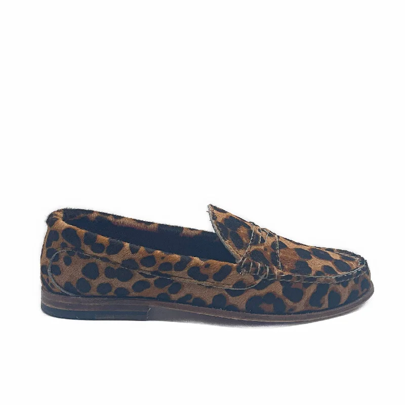 Men's loafers with a stretchy side panel for a better fitKKB Penny Loafer:  Leopard Print