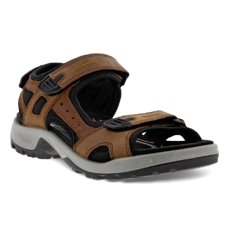 Men's sandals with a stretchy strap for a better fitMen's sandals with a stretchy strap for a better fitEcco Men's Yucatan Sandal - Espresso/Cocoa Brown/Black