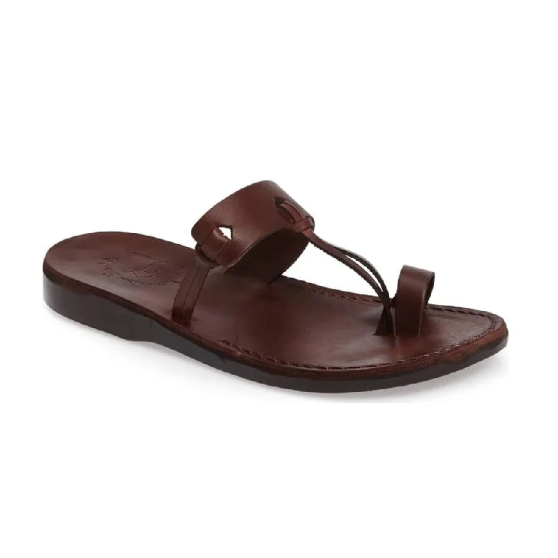 Men's sandals with a leather lining for comfortDavid - Natural Leather Sandal | Brown