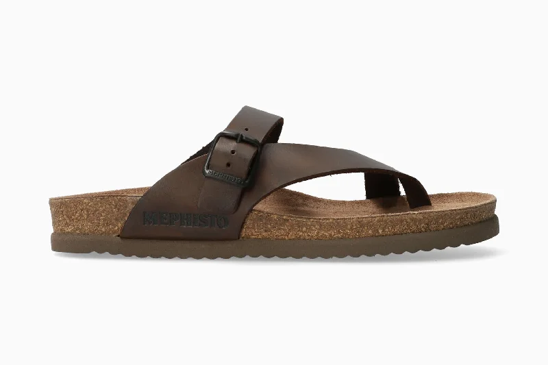 Men's sandals with a padded heelNiels - Dark Brown