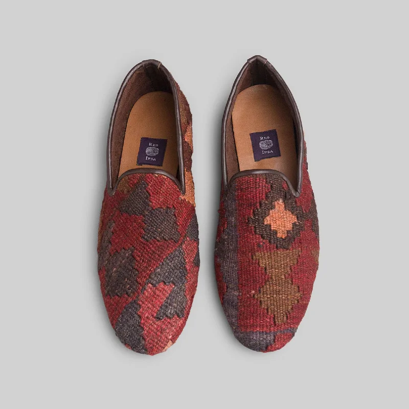 Men's loafers with a low - heeled design Men's loafers with a memory foam insoleMen's Kilim Loafer Size 10