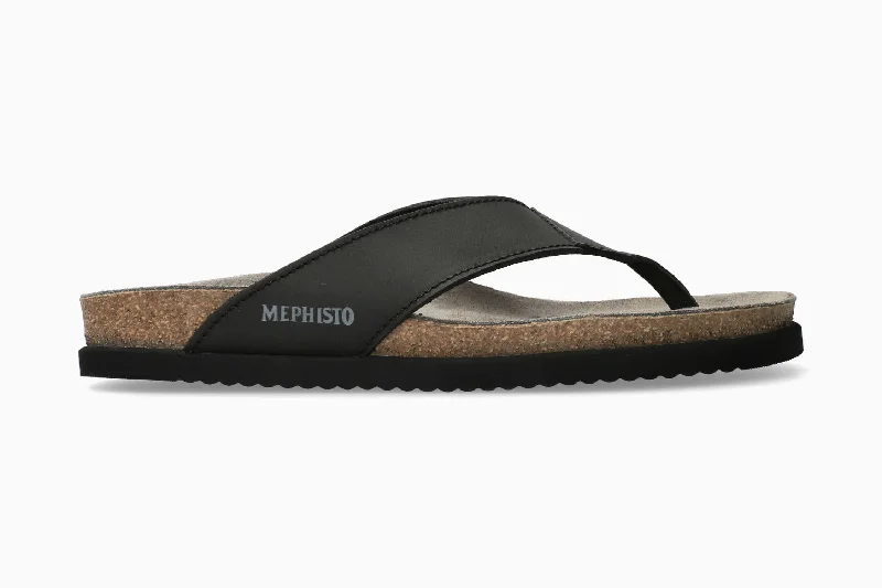 Men's sandals with a stretchy strap for a better fitNatalio - Black