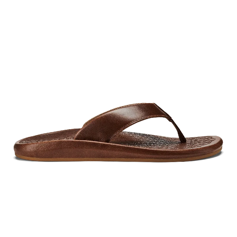 Men's sandals with a decorative buckle or charm‘Ilikai - Toffee