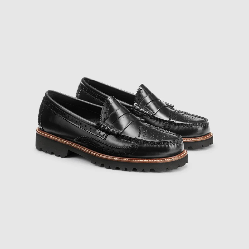 Men's loafers with a leather lacing systemMENS LARSON WINGTIP LUG WEEJUNS LOAFER