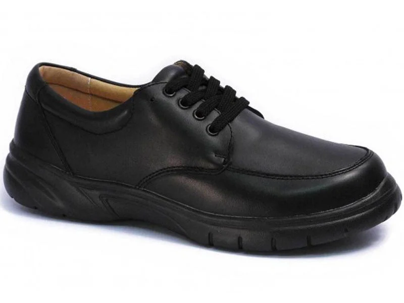 Men's sandals with a perforated leather upper for ventilationMt Emey 708-L - Men's Extra-Depth Shoe Men's sandals with a perforated leather upper for ventilationMt Emey 708-L - Men's Extra-Depth Shoe