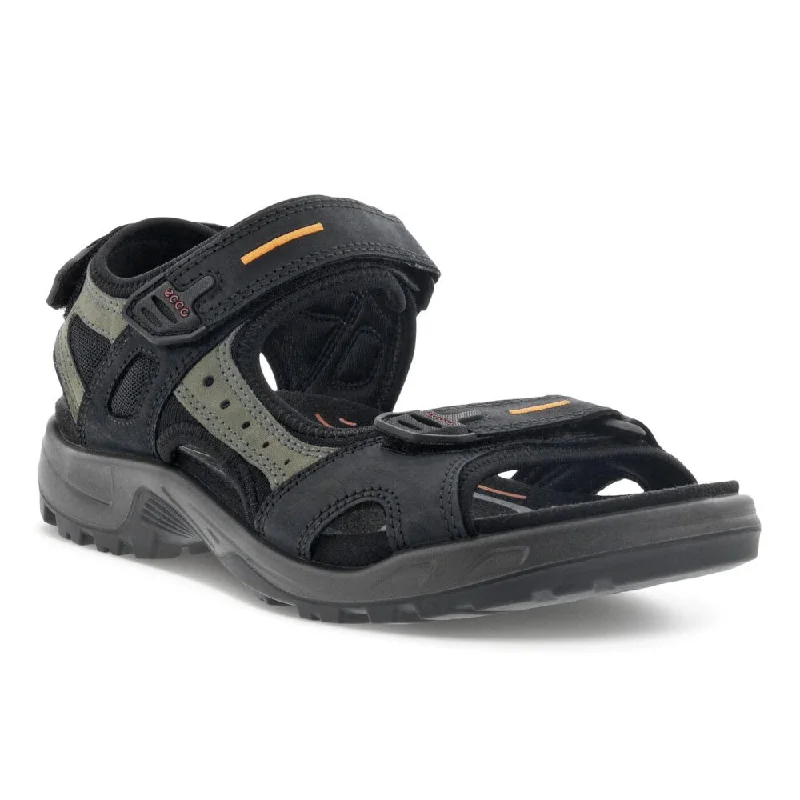 Men's sandals with a leather lining for comfortMen's sandals with a leather lining for comfortEcco Men's Yucatan Sandal - Black/Mole/Black