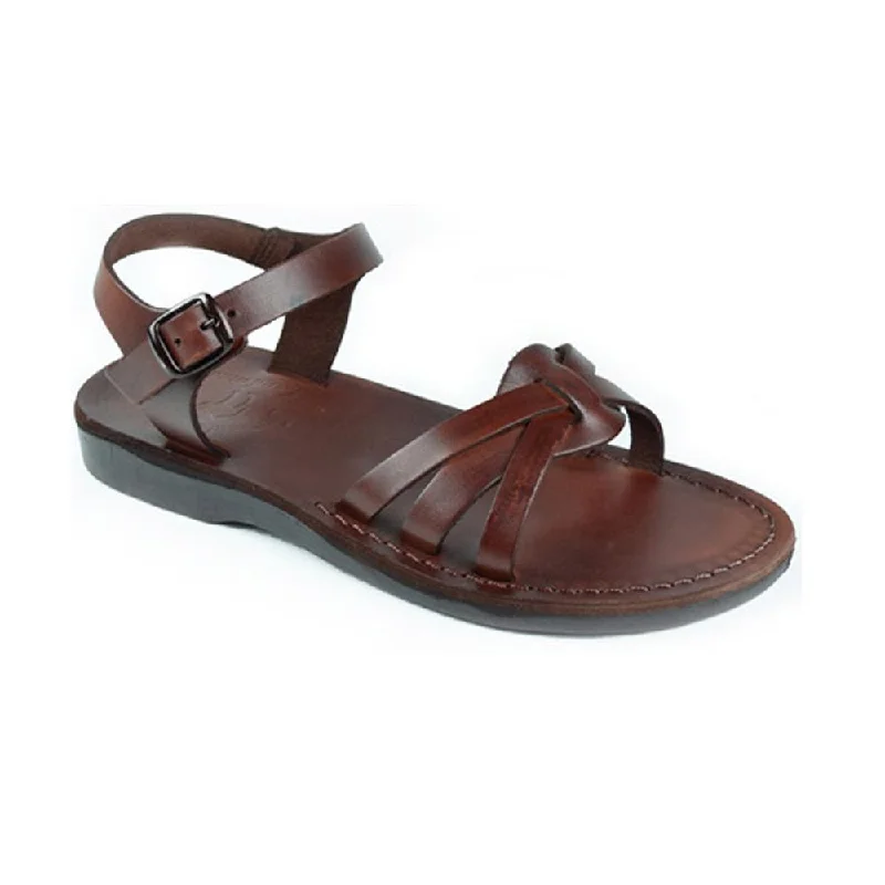 Men's sandals with a toe post designMiriam - Leather Slingback Buckle Sandal | Brown Men's sandals with a toe post designMiriam - Leather Slingback Buckle Sandal | Brown