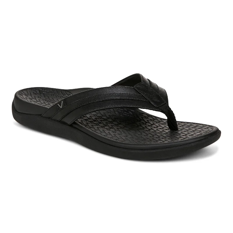 Men's sandals with a toe post designTide II - Black - Men's