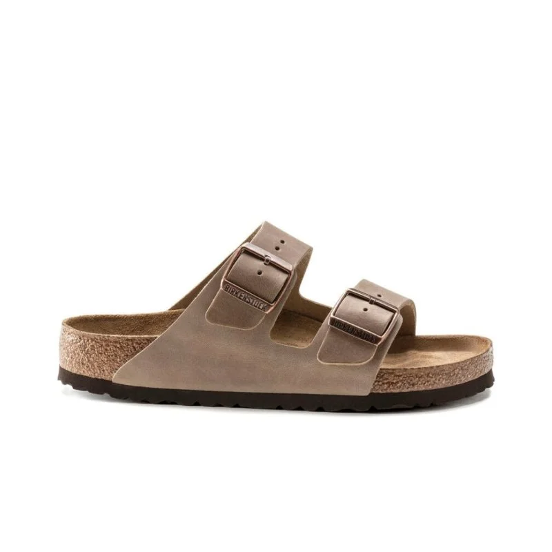 Men's sandals with a cushioned footbedBirkenstock Arizona Soft Footbed - Tobacco Oiled Leather