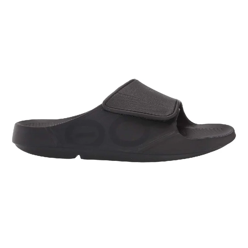 Waterproof men's sandals for water activitiesOOFOS Men's OOahh Sport Flex Black