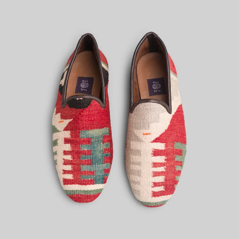 Men's loafers with a leather lining for comfort Slip - on men's loafers for easy wearMen's Kilim Loafer Size 8