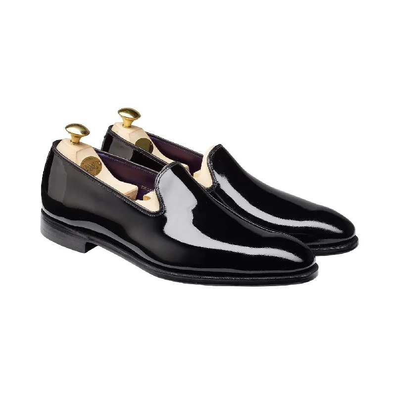 Slip - on men's loafers for easy wearKensington Black Patent