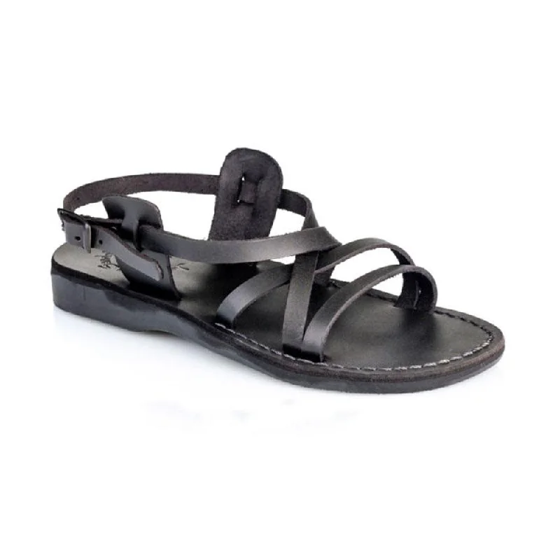 Men's sandals with a pointed toe for a stylish lookTzippora - Leather Strappy Slingback Sandal | Black Men's sandals with a pointed toe for a stylish lookTzippora - Leather Strappy Slingback Sandal | Black