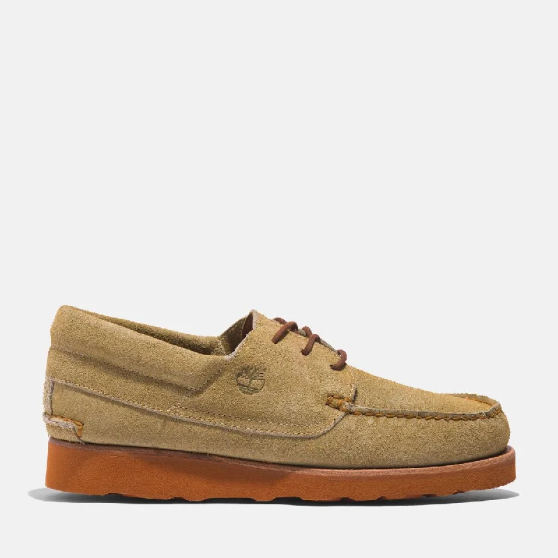 Men's boat shoes with a tassel detailMen's Vibram Wedge 3-Eye Boat Shoe