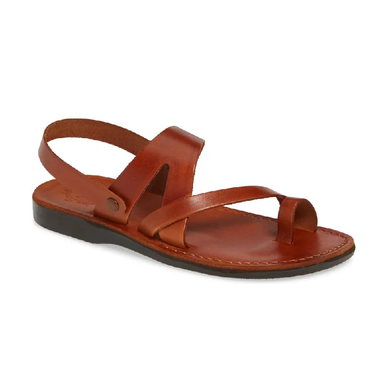 Men's sandals with a decorative buckle or charmBenjamin - Leather Slingback Sandal | Honey