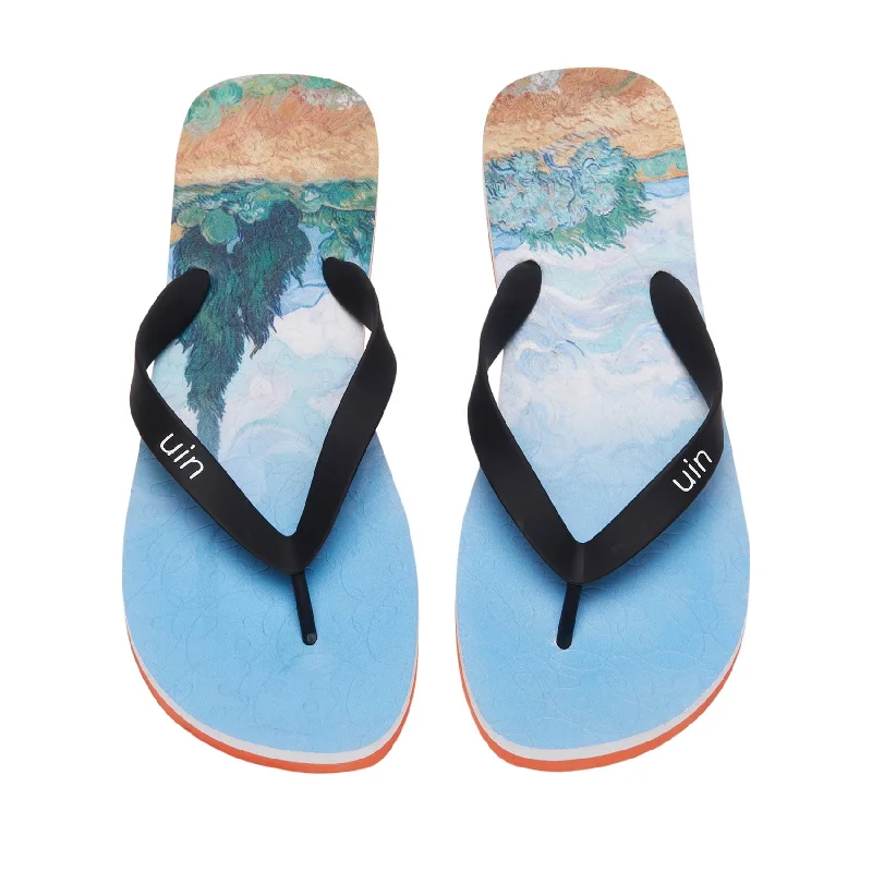 Men's sandals with a flexible sole for easy movementVan Gogh Wheatfield with Cypresses Blanes Men