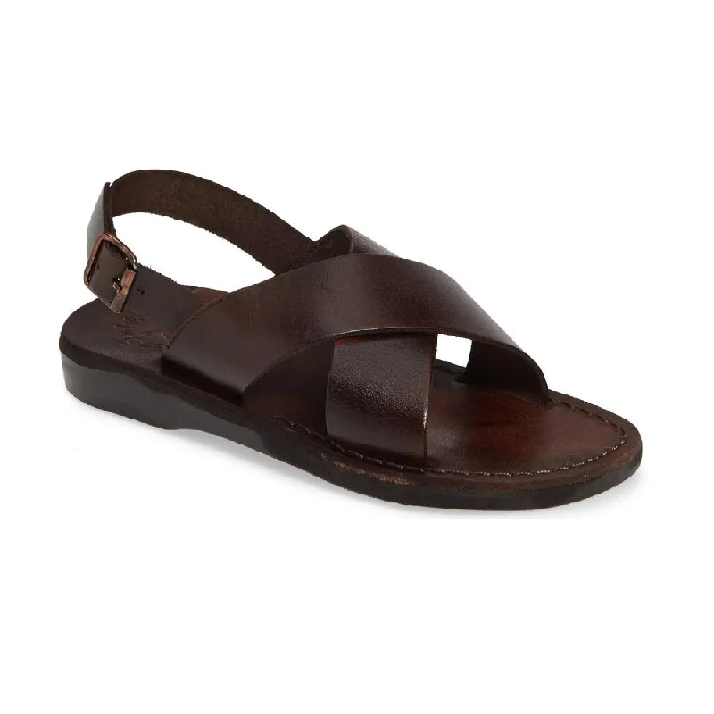 Waterproof men's sandals for water activitiesElan Buckle - Leather Thick Strap Sandal | Brown Waterproof men's sandals for water activitiesElan Buckle - Leather Thick Strap Sandal | Brown