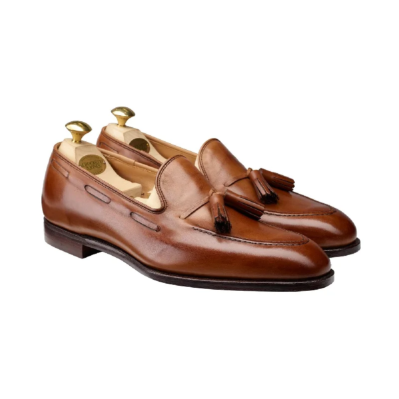 Men's loafers with a low - heeled designVincent 2 Tan Antique Calf