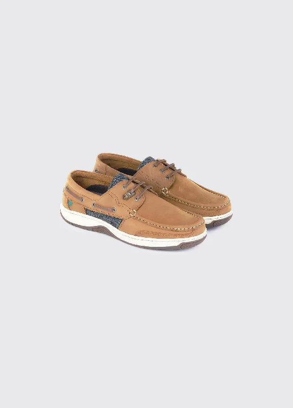 Canvas men's boat shoes for a casual summer lookRegatta Boat Shoe - Brown