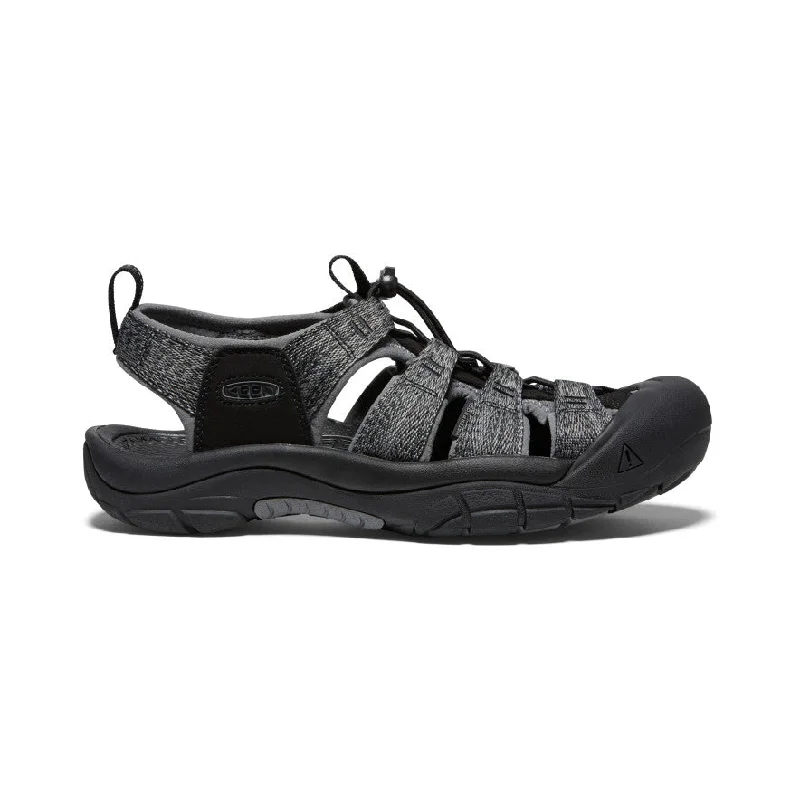 Men's sandals with a wide strap for supportMen's Newport H2 Sandal  |  Black/Steel Grey