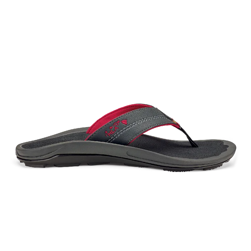 Men's sandals with a padded heelKīpī - Dark Shadow