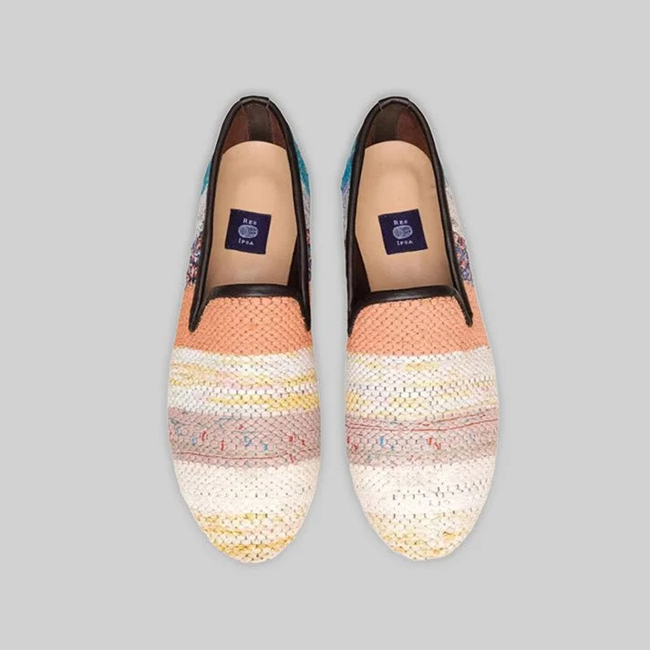 Men's loafers with a low - heeled design Men's loafers in a neutral color like black or brownMen's Kilim Loafer Size 14