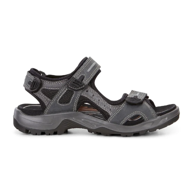 Men's leather sandals with an adjustable strapECCO Men's Yucatan Sandal Marine Blue