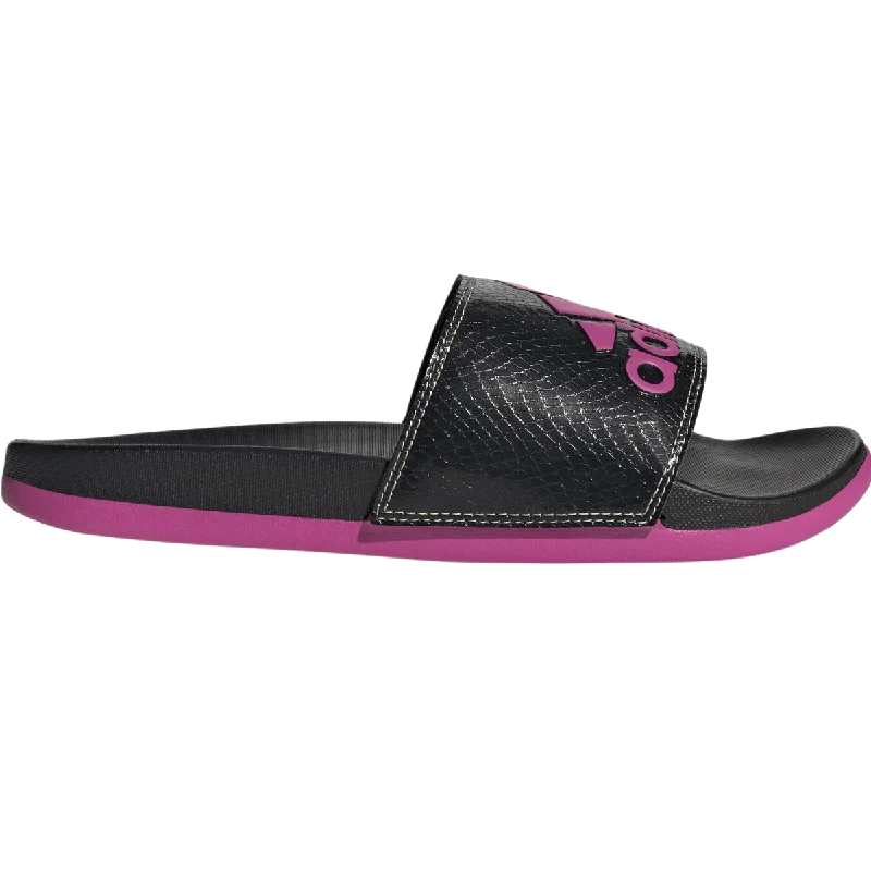 Men's sandals with a perforated leather upper for ventilationWomen's Adilette Comfort Logo Slides