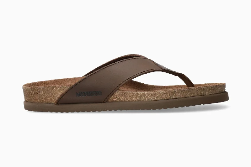 Waterproof men's sandals for water activitiesNatalio - Dark Brown