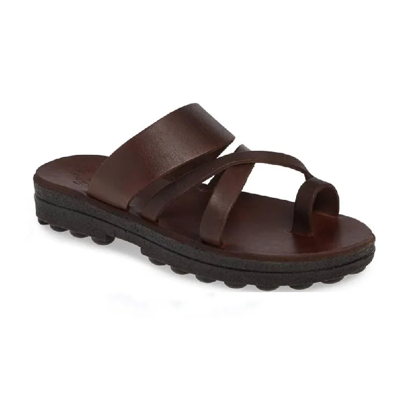 Men's sandals with a rubber sole for tractionThe Good Shepherd Comfort - Molded Leather Sandal | Brown Men's sandals with a rubber sole for tractionThe Good Shepherd Comfort - Molded Leather Sandal | Brown