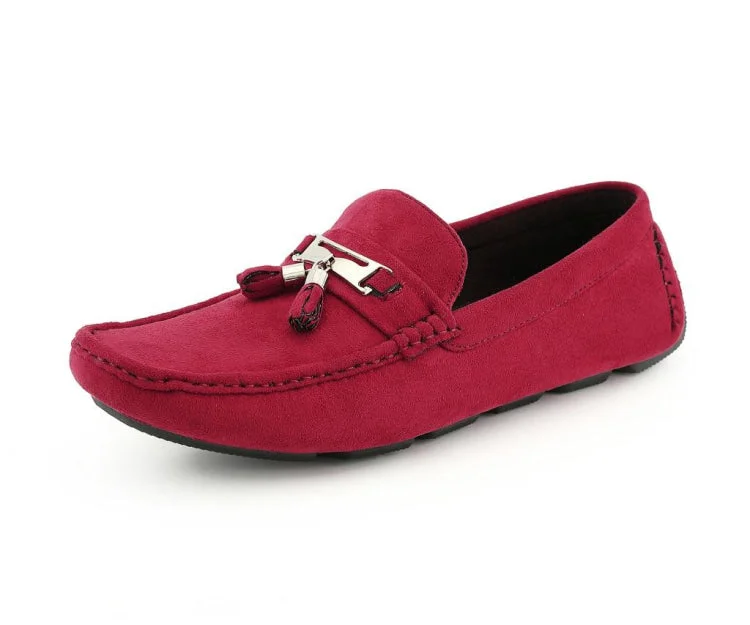 Men's loafers with a smooth leather finishDyer Red