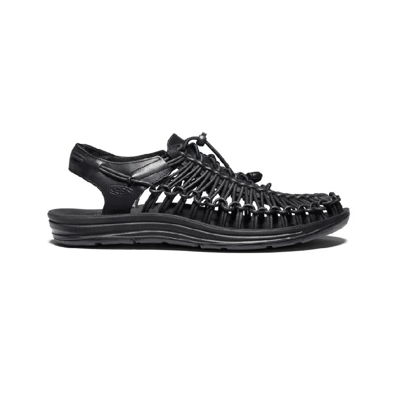 Men's sandals with a perforated leather upper for ventilationMen's UNEEK Premium Leather | Black Men's sandals with a perforated leather upper for ventilationMen's UNEEK Premium Leather | Black