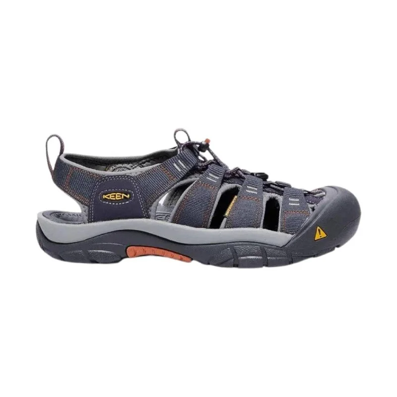 Men's sandals with a rubber sole for tractionKEEN Men's Newport H2 - India Ink/Rust