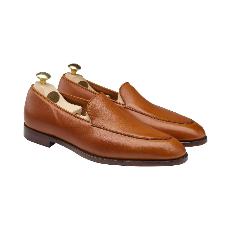 Men's loafers with a cushioned footbedCannes Tan Milled Calf