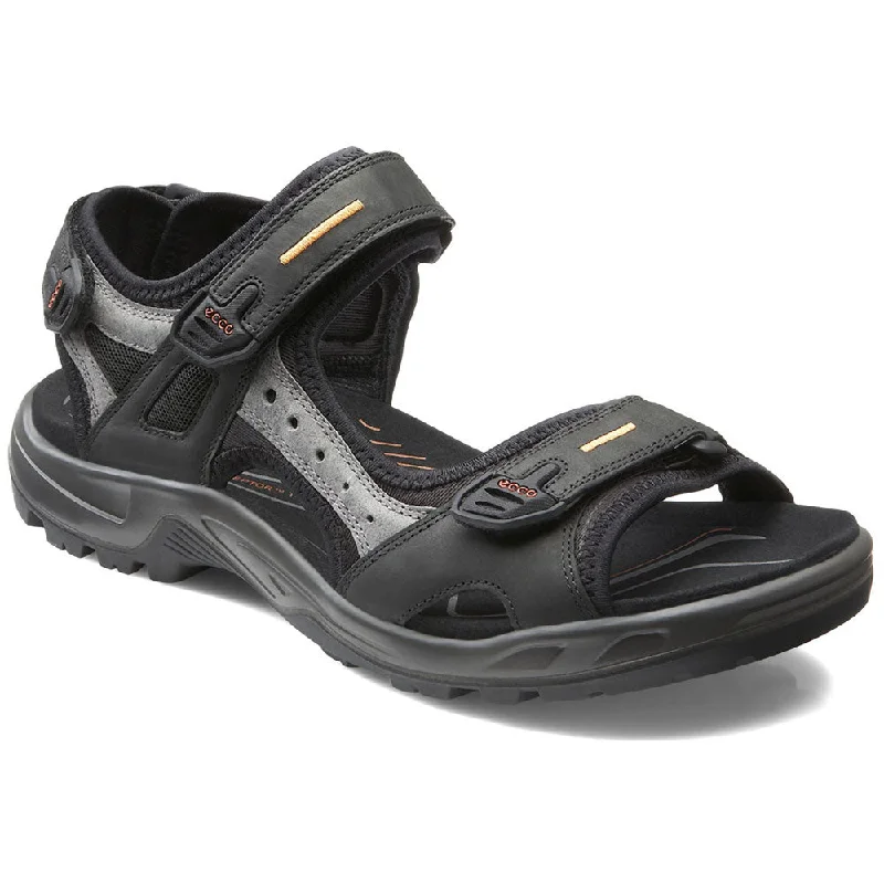 Men's sandals with a durable outer soleMen's sandals with a durable outer soleEcco Yucatan Sandal Black/Mole Leather (Men's)