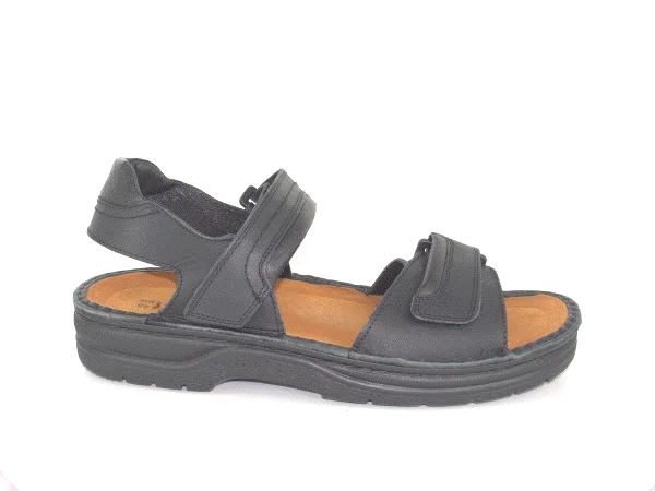 Men's sandals with a leather lining for comfortLappland - Black