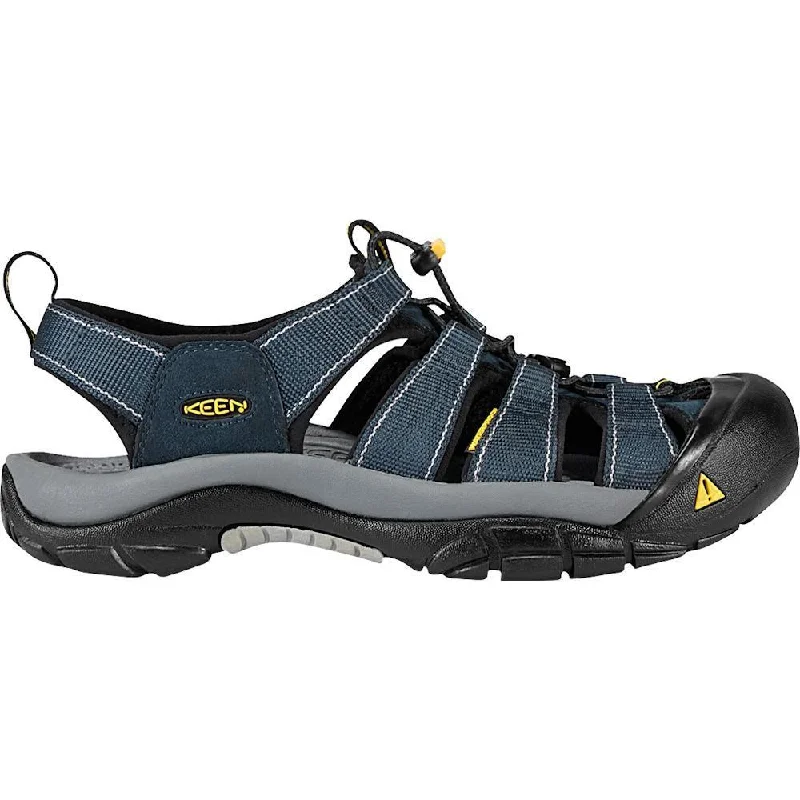 Men's leather sandals with an adjustable strapKeen Men's Newport H2 Navy/Grey Fabric Water Friendly
