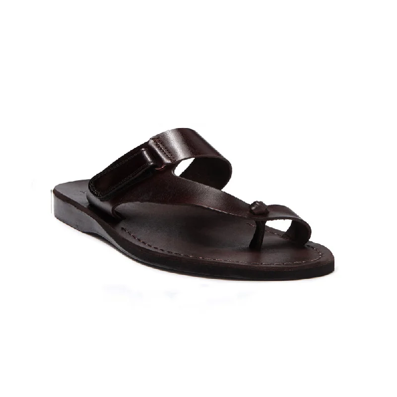 Men's sandals with a stretchy strap for a better fitMen's sandals with a stretchy strap for a better fitRafael - Leather Velcro Strap Sandal | Brown