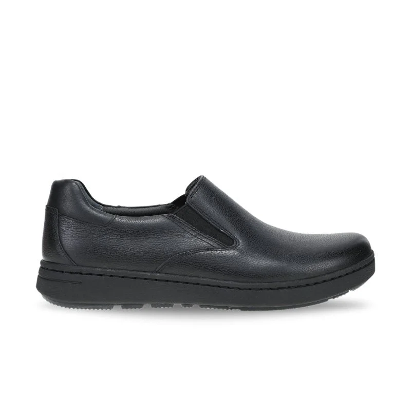 Men's loafers with a moc - toe designDansko Men's Thomas - Black Waterproof