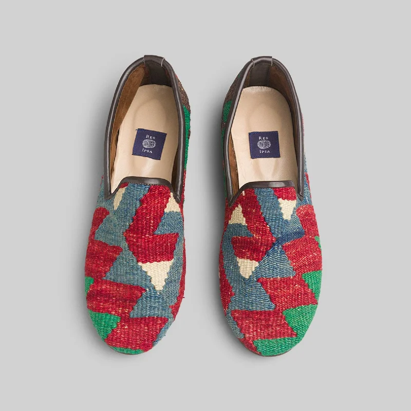 Men's loafers with a removable insole for cleaning Men's loafers with a pointed toe for a stylish appearanceMen's Kilim Loafer Size 12