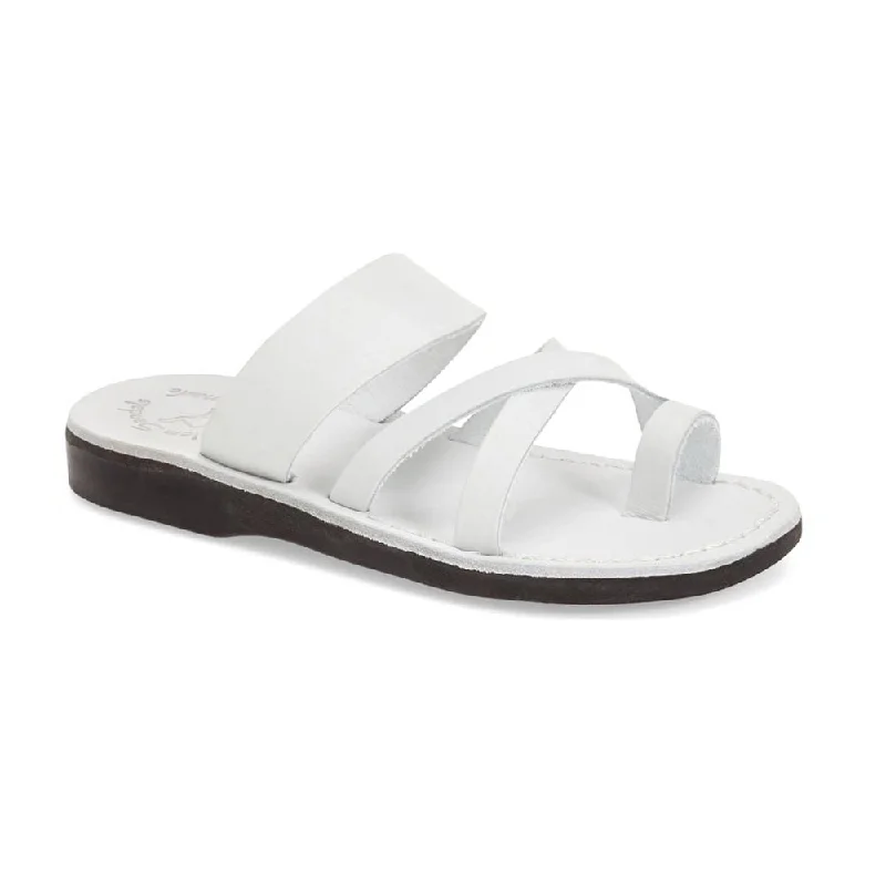 Men's sandals with a shock - absorbing insoleThe Good Shepherd - Leather Toe Loop Sandal | White Men's sandals with a shock - absorbing insoleThe Good Shepherd - Leather Toe Loop Sandal | White