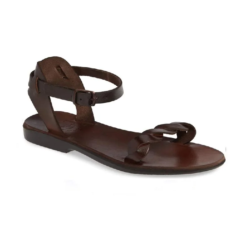 Men's sandals with a stretchy strap for a better fitArden - Leather Ankle Strap Sandal | Brown