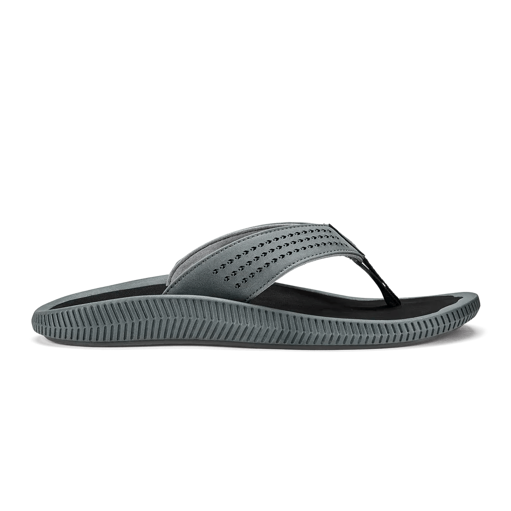 Men's sandals with a padded heelOlukai Men's Ulele - Dark Shadow/Black