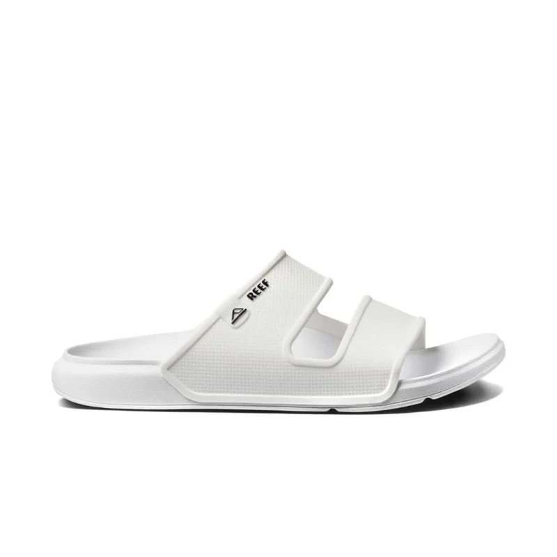 Men's sandals with a decorative buckle or charmReef Men's Oasis Double Up - Blanc De Blanc