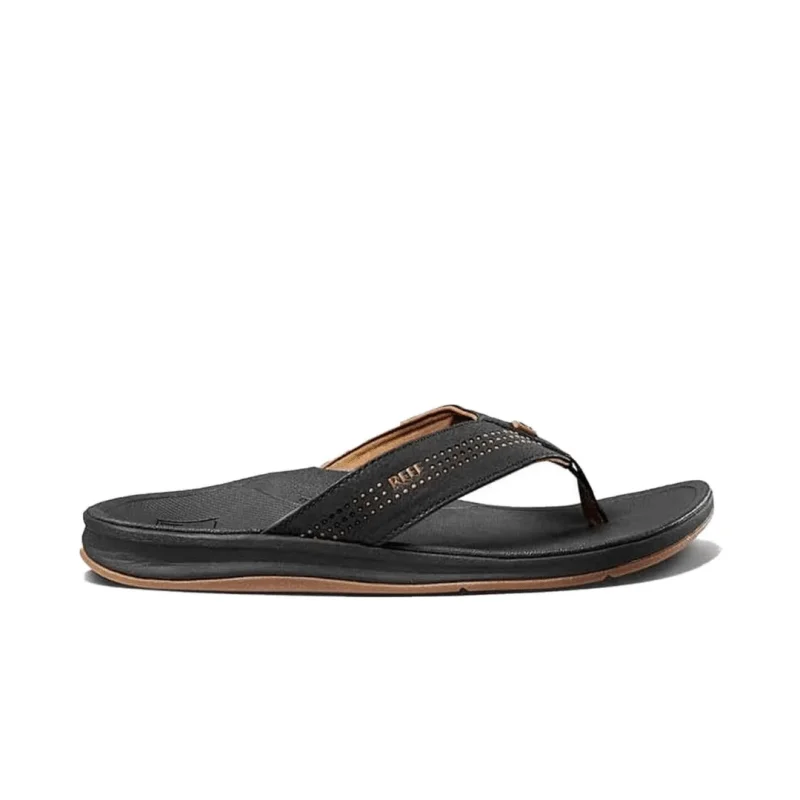 Men's sandals with a durable outer soleReef Men's Ortho-Seas - Black