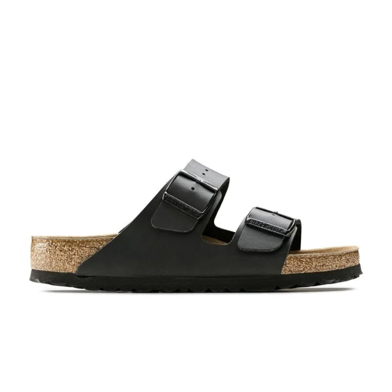 Men's sandals with a contrast stitching detailBirkenstock Arizona Soft Footbed - Black Birko-Flor