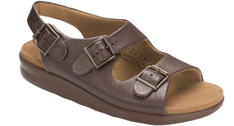 Men's sandals with a buckle closureBravo - Brown