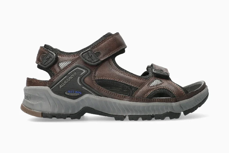 Men's sandals with a contrast stitching detailHonduras - Dark Oak